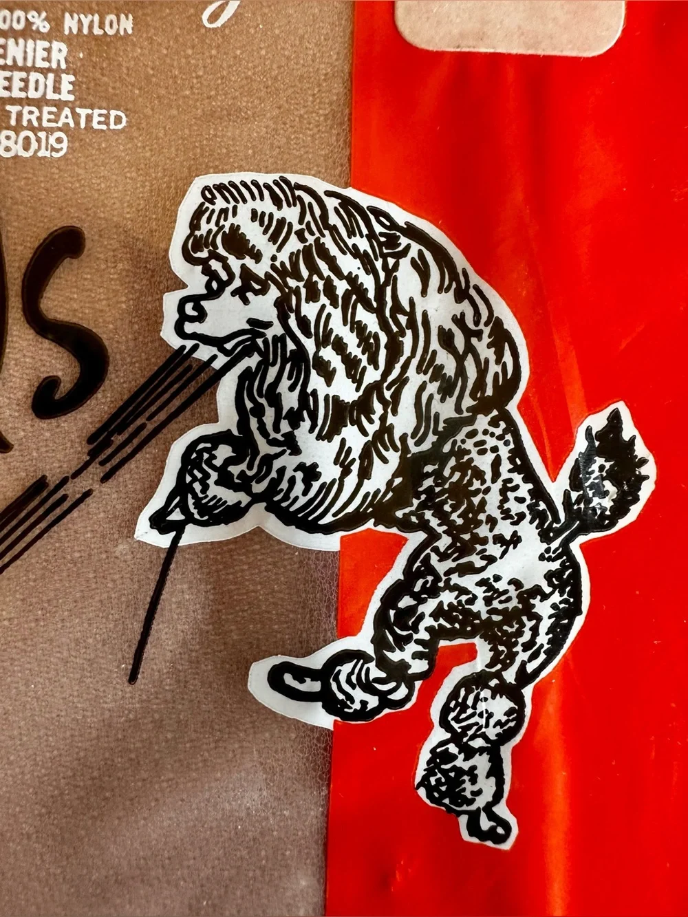 Vintage Deadstock McCall’s Nylons Size 8.5 Pop Culture poodle and LIFE Branding